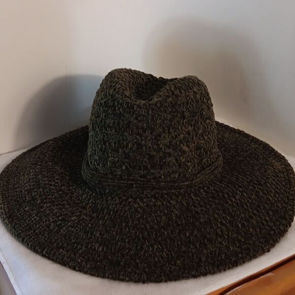 Four Buttons by San Diego Hat Co. Green Chenille Women's Fedora - Picture 8 of 8